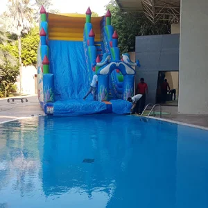 A fun and exciting pool slide rental from Bouncy Fun Events, perfect for outdoor entertainment.