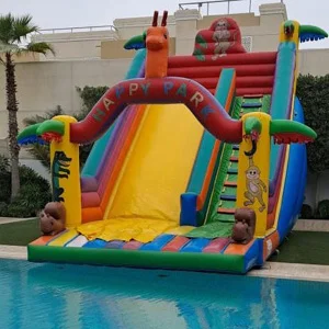 Thrilling Pool Slide Rental with Towering Dimensions