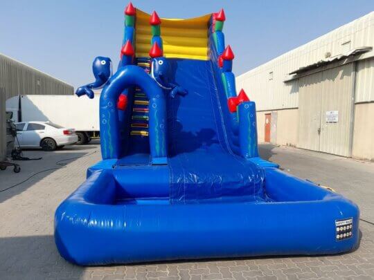 Make a splash this summer with our inflatable water slide rental for pool, perfect for kids and adults alike!