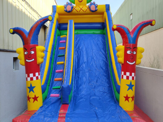 Thrilling balloon slide ready for action - available for rent to add a splash of whimsy to your next event.