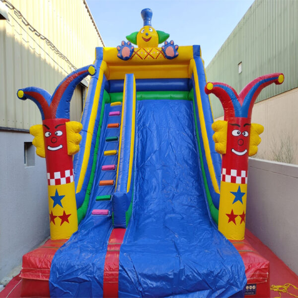 Thrilling balloon slide ready for action - available for rent to add a splash of whimsy to your next event.